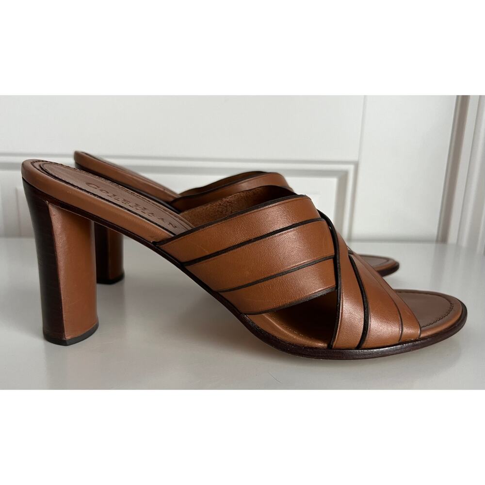 Cole Haan Country Leather Block Sandals - Size 9.5